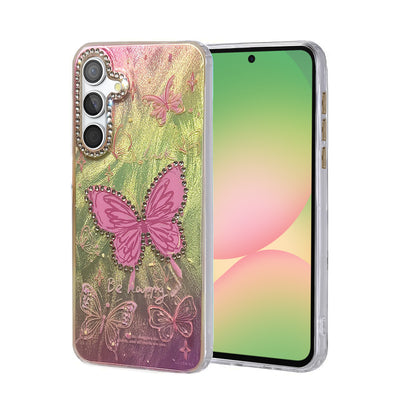 Newface Samsung Galaxy A56 Kılıf Blade Aynalı Desenli Kapak