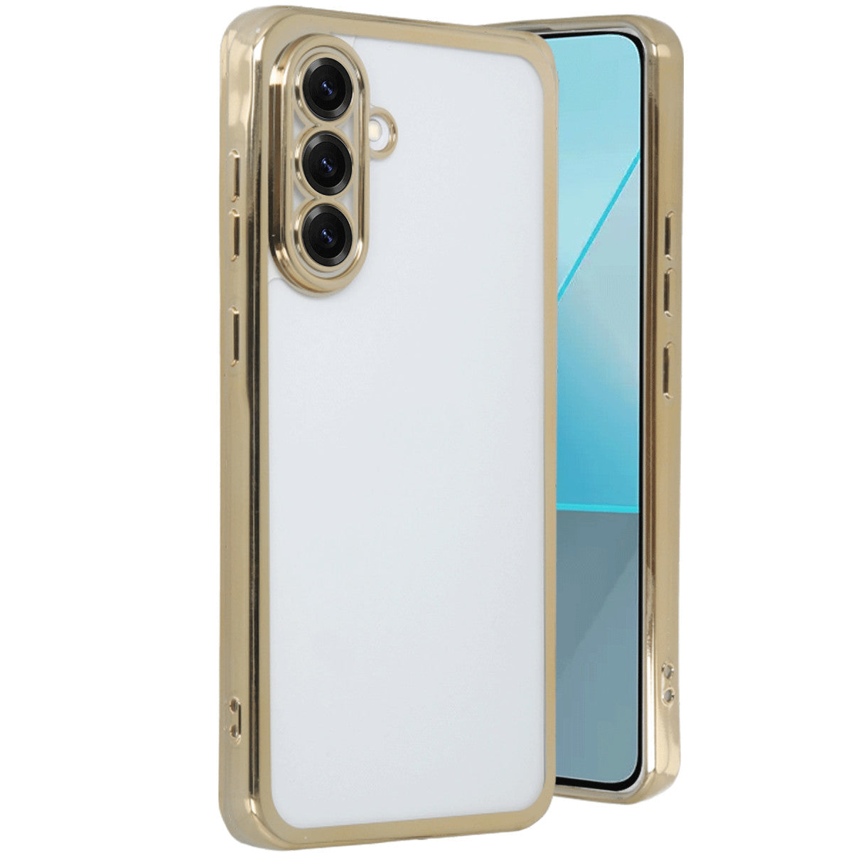 Newface Samsung Galaxy A56 Kılıf Razer Lensli Silikon