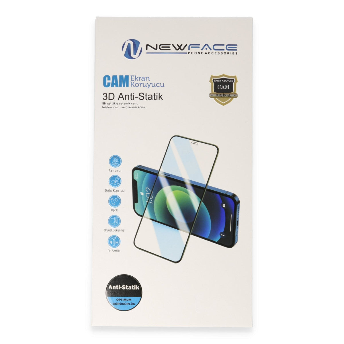 Newface Samsung Galaxy A57 5G 3D Antistatik Cam Ekran Koruyucu