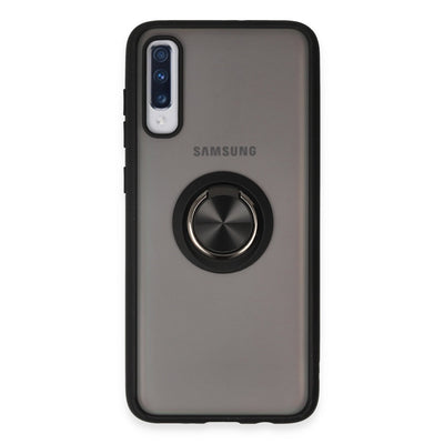Newface Samsung Galaxy A70 Kılıf Montreal Yüzüklü Silikon Kapak