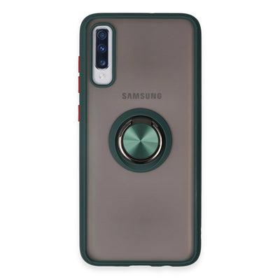 Newface Samsung Galaxy A70 Kılıf Montreal Yüzüklü Silikon Kapak