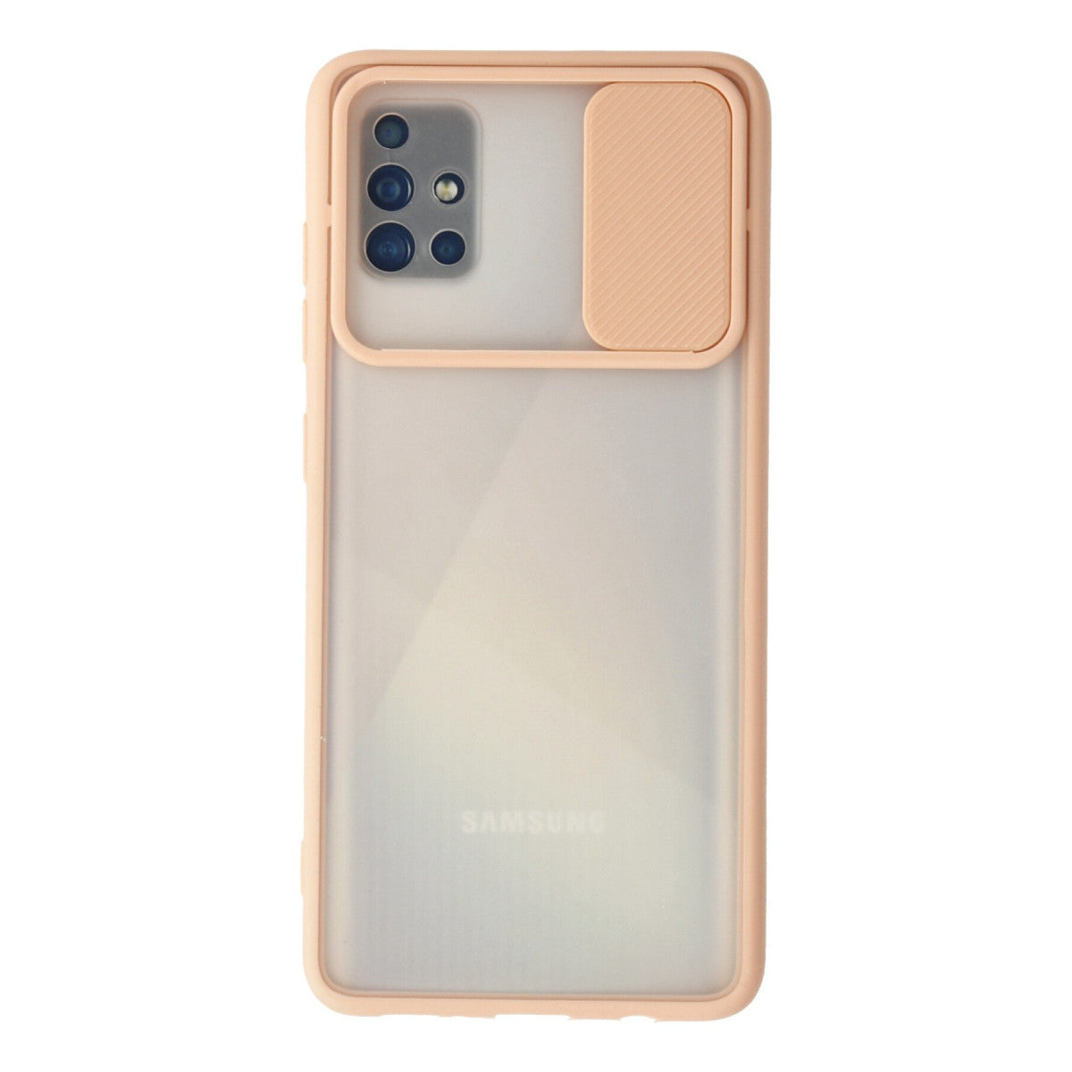 Newface Samsung Galaxy A71 Kılıf Palm Buzlu Kamera Sürgülü Silikon