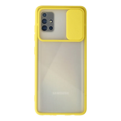 Newface Samsung Galaxy A71 Kılıf Palm Buzlu Kamera Sürgülü Silikon