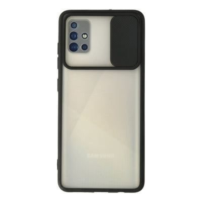 Newface Samsung Galaxy A71 Kılıf Palm Buzlu Kamera Sürgülü Silikon