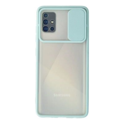 Newface Samsung Galaxy A71 Kılıf Palm Buzlu Kamera Sürgülü Silikon
