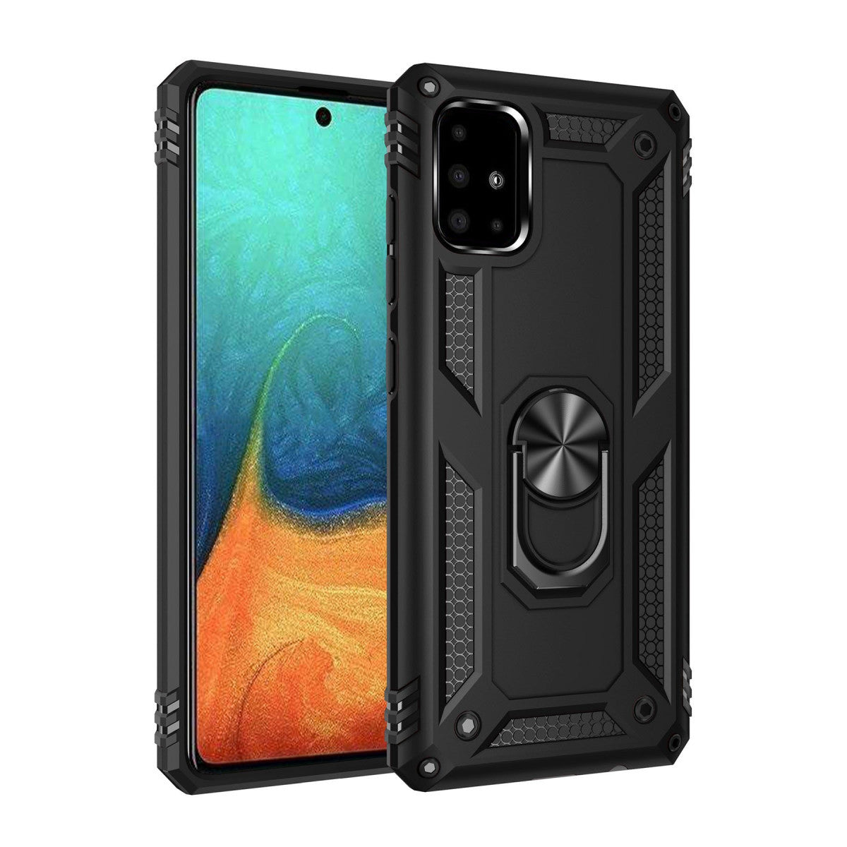 Newface Samsung Galaxy A71 Kılıf Sofya Yüzüklü Silikon Kapak