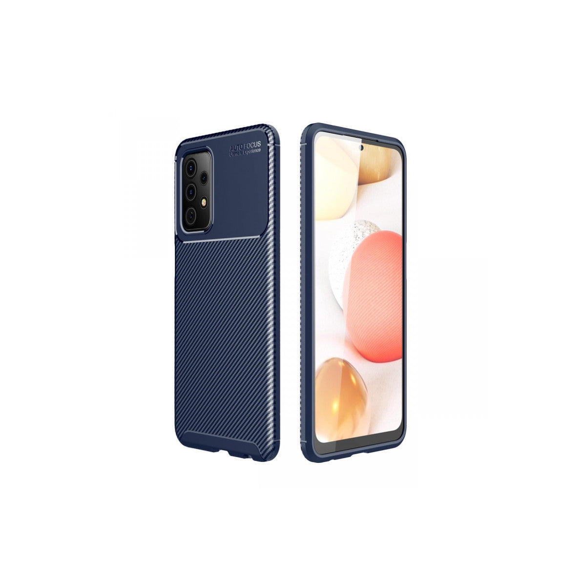 Newface Samsung Galaxy A72 Kılıf Auto Focus Karbon Kapak