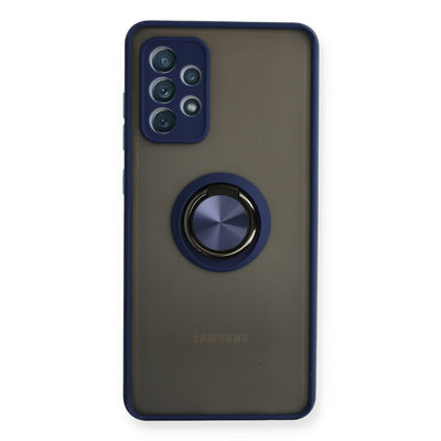 Newface Samsung Galaxy A72 Kılıf Montreal Yüzüklü Silikon Kapak