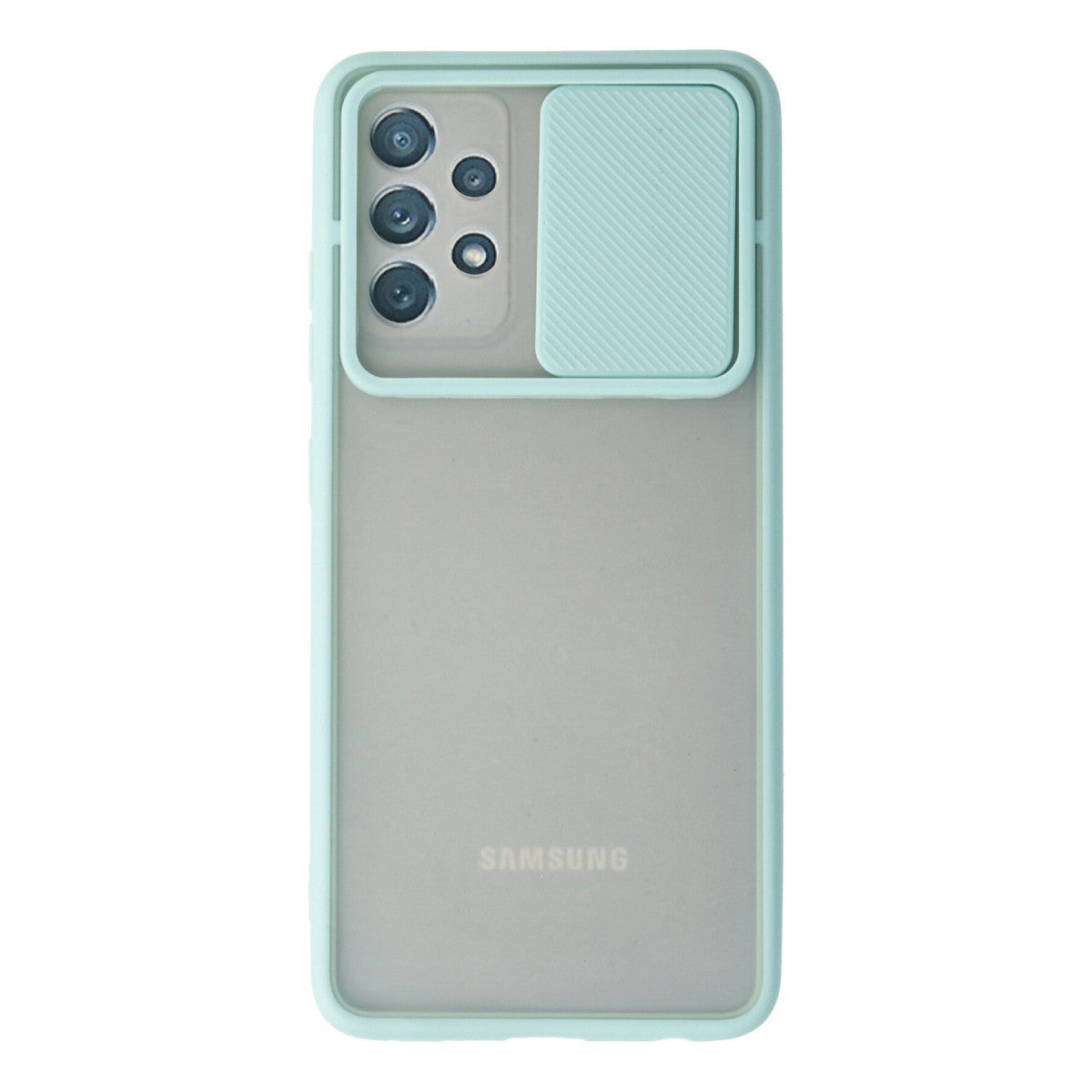 Newface Samsung Galaxy A72 Kılıf Palm Buzlu Kamera Sürgülü Silikon
