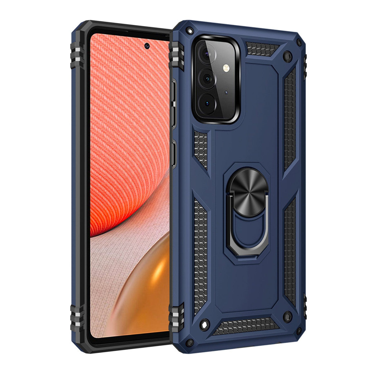 Newface Samsung Galaxy A72 Kılıf Sofya Yüzüklü Silikon Kapak
