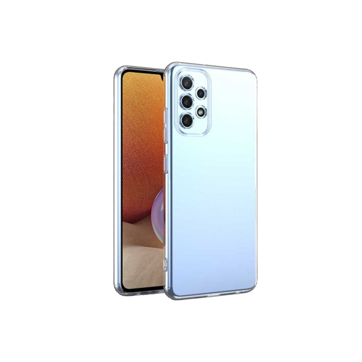 Newface Samsung Galaxy A73 5G Kılıf Lüx Şeffaf Silikon