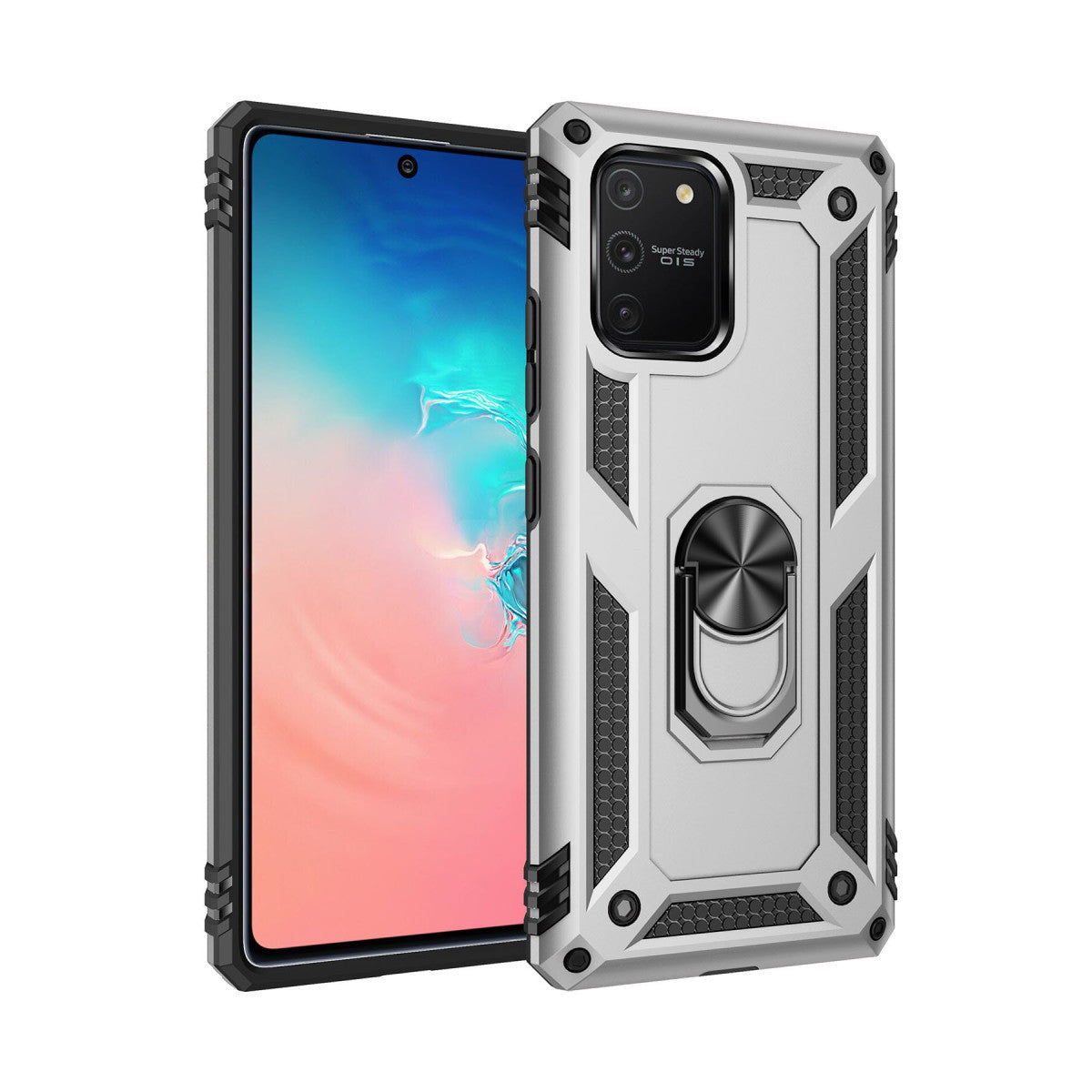 Newface Samsung Galaxy A91 / S10 Lite Kılıf Sofya Yüzüklü Silikon Kapak