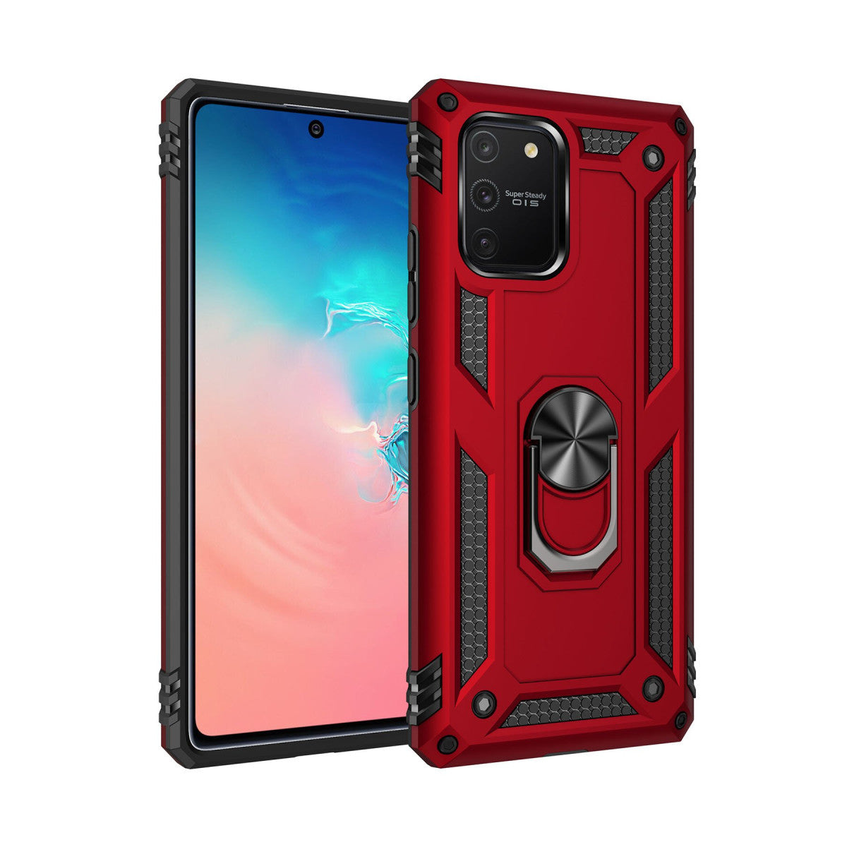 Newface Samsung Galaxy A91 / S10 Lite Kılıf Sofya Yüzüklü Silikon Kapak