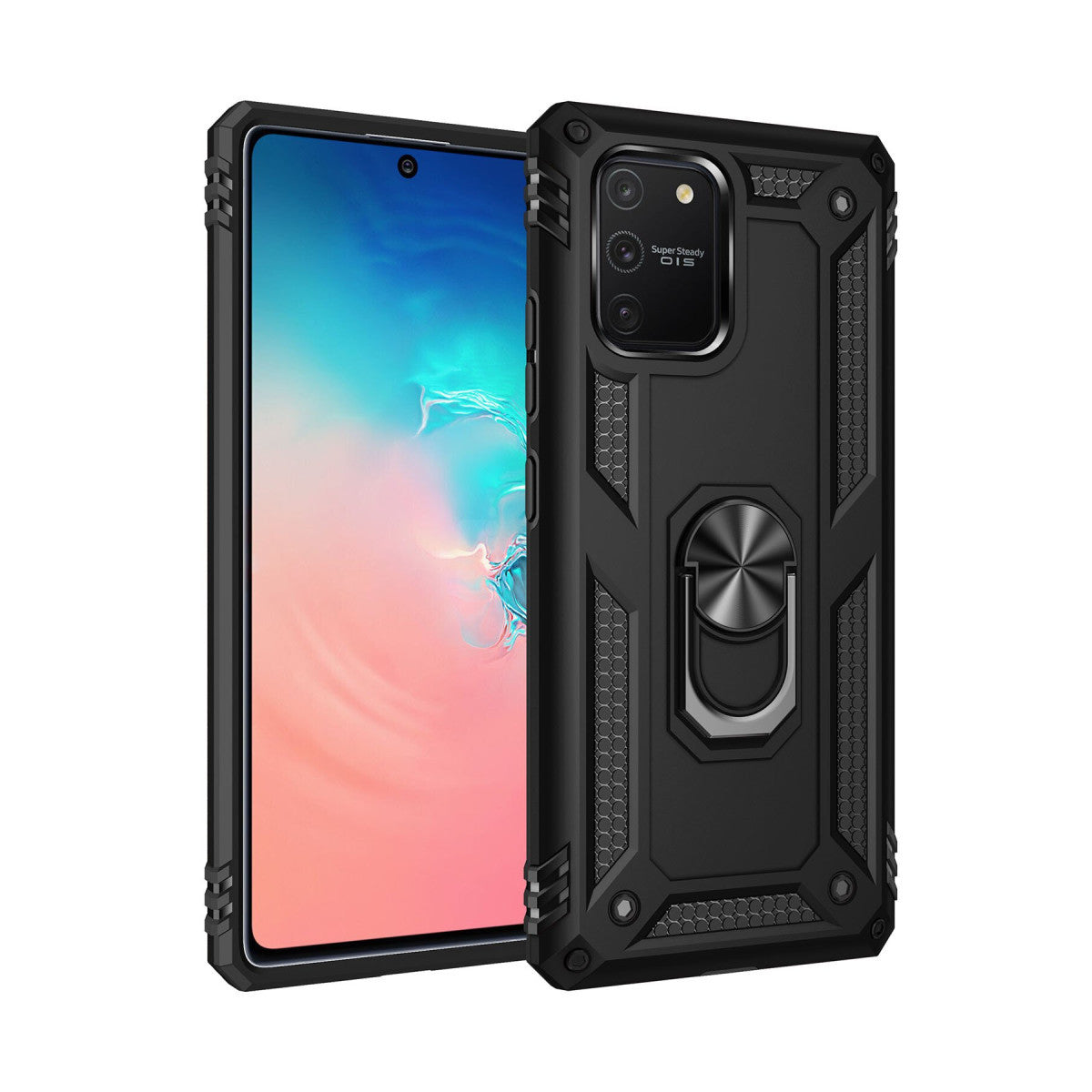 Newface Samsung Galaxy A91 / S10 Lite Kılıf Sofya Yüzüklü Silikon Kapak
