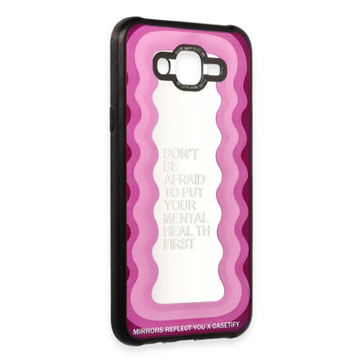 Newface Samsung Galaxy J7 Kılıf Mirror Desenli Kapak - Mirror