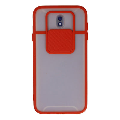 Newface Samsung Galaxy J7 Pro / J730 Kılıf Palm Buzlu Kamera Sürgülü Silikon