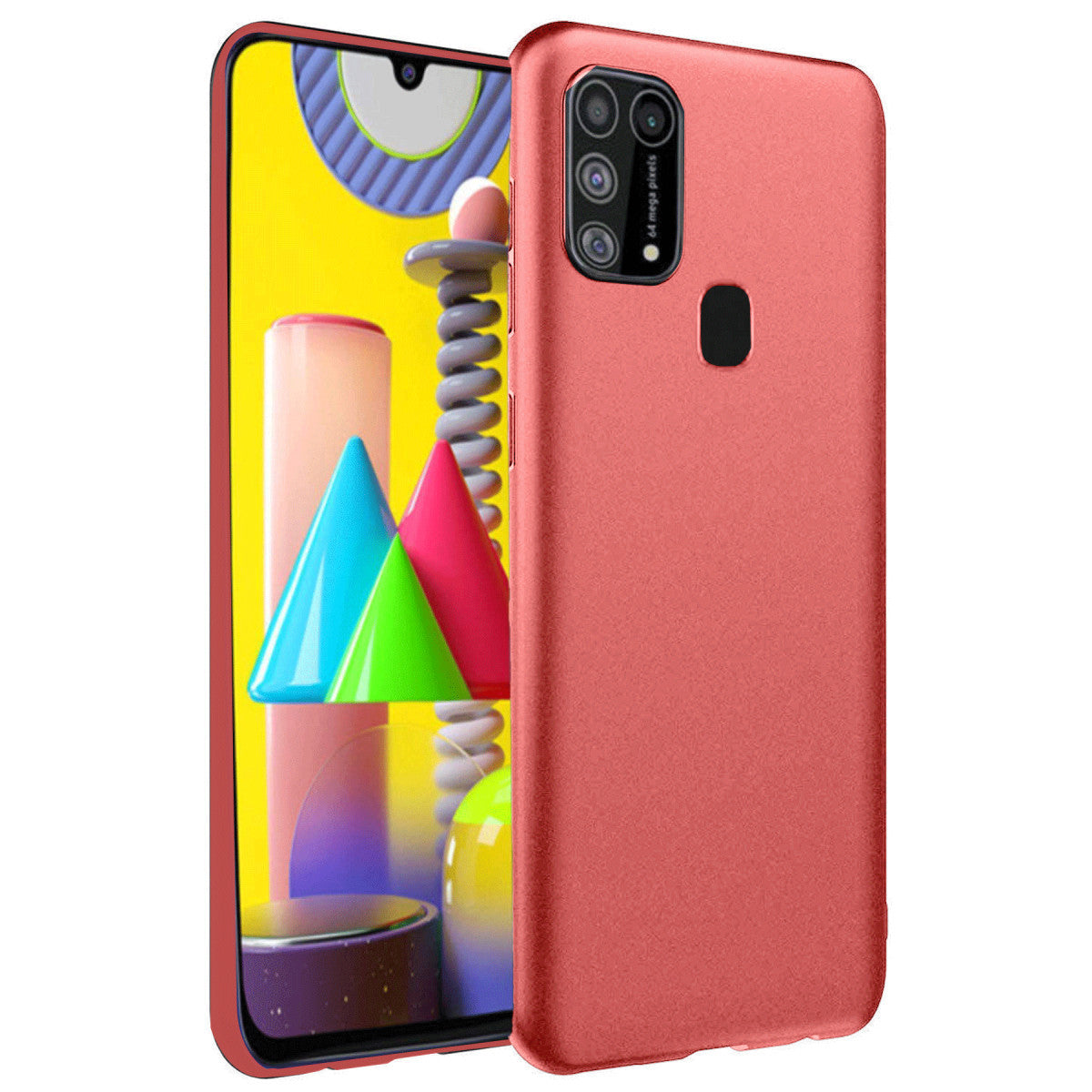 Newface Samsung Galaxy M31 Kılıf Nano içi Kadife Silikon