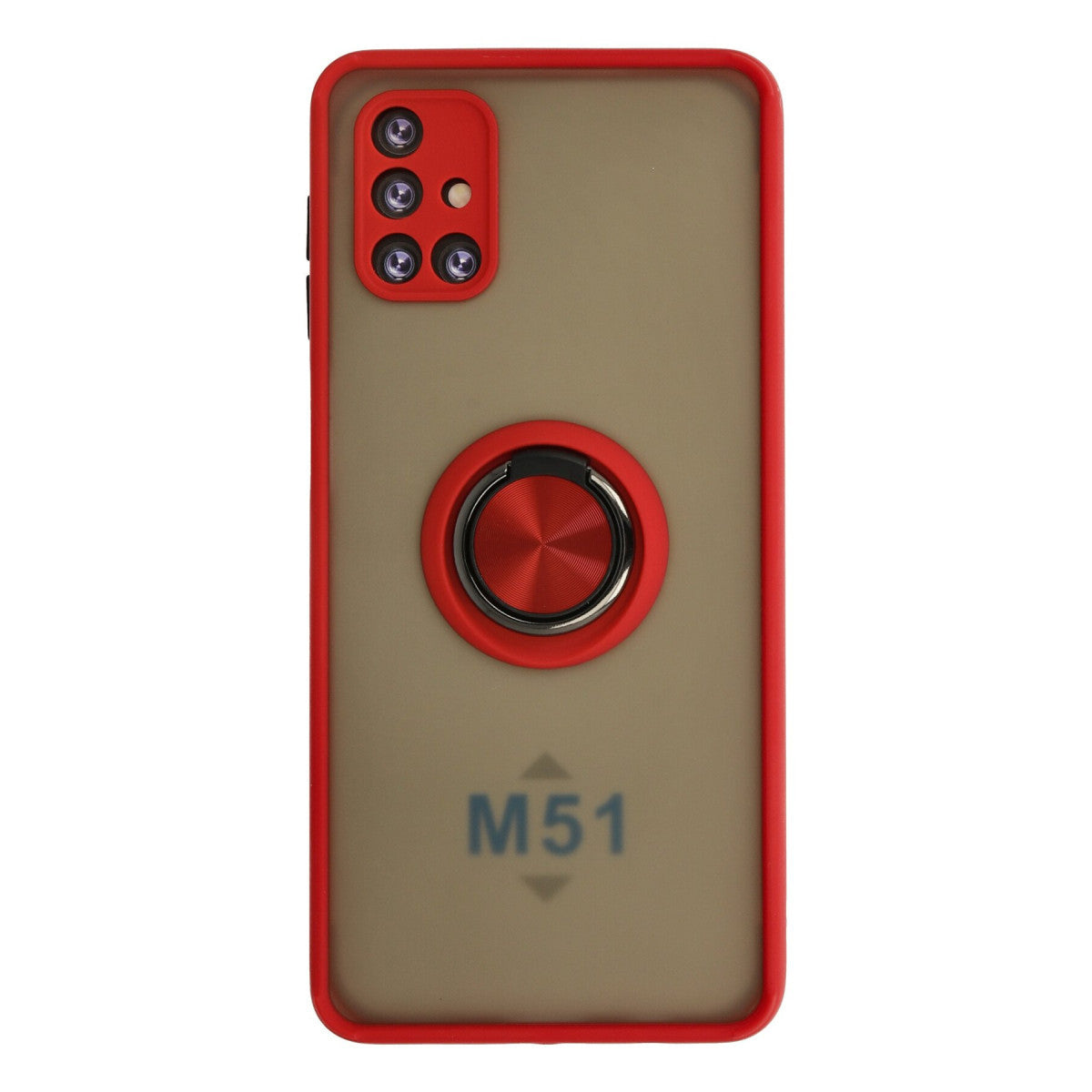 Newface Samsung Galaxy M51 Kılıf Montreal Yüzüklü Silikon Kapak
