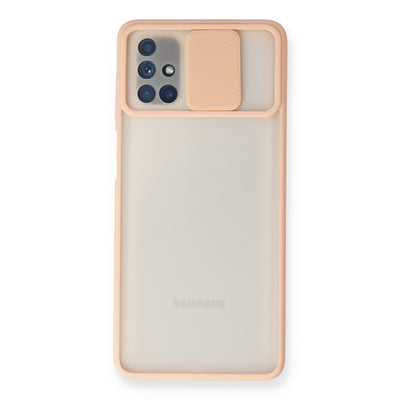Newface Samsung Galaxy M51 Kılıf Palm Buzlu Kamera Sürgülü Silikon