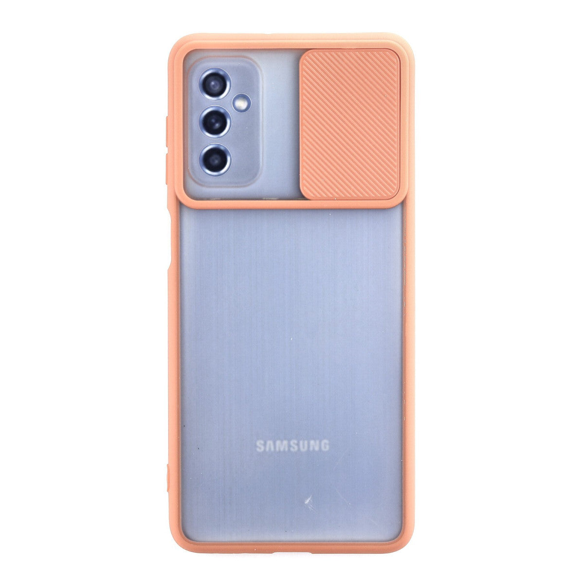 Newface Samsung Galaxy M52 5G Kılıf Palm Buzlu Kamera Sürgülü Silikon