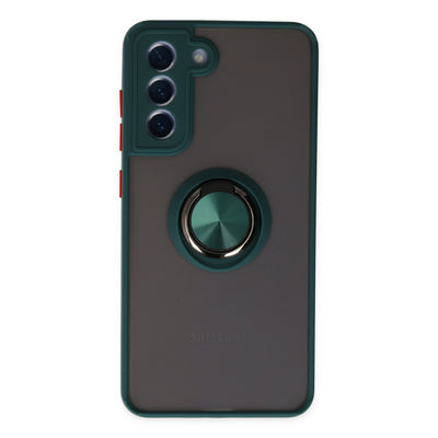 Newface Samsung Galaxy S21 FE Kılıf Montreal Yüzüklü Silikon Kapak