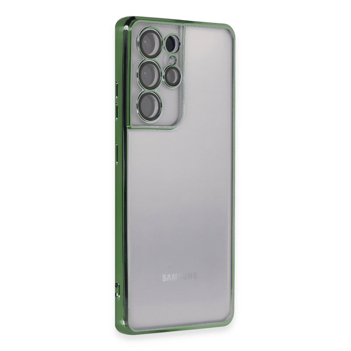 Newface Samsung Galaxy S21 Ultra Kılıf Razer Lensli Silikon