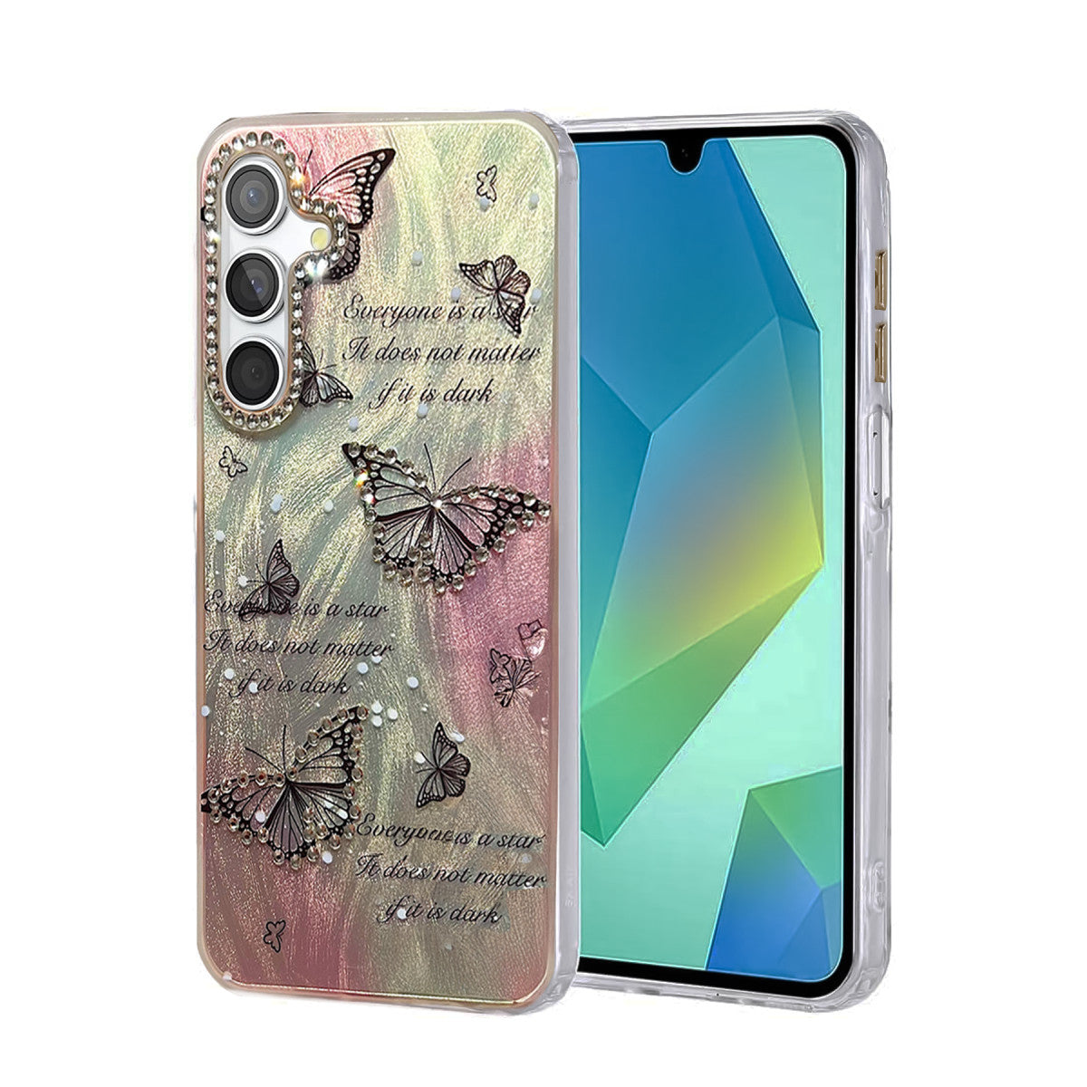 Newface Samsung Galaxy S23 FE Kılıf Blade Aynalı Desenli Kapak