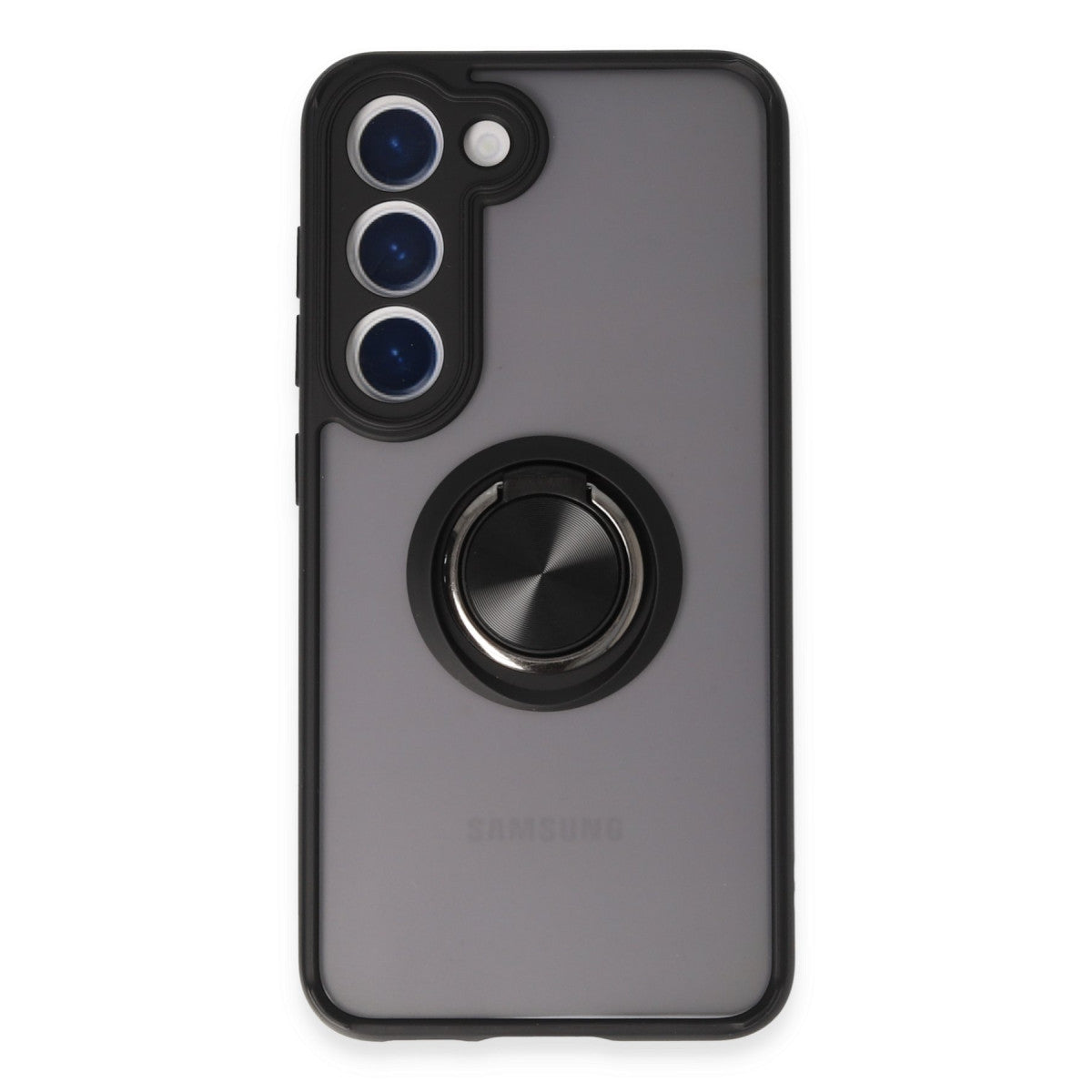 Newface Samsung Galaxy S23 Kılıf Montreal Yüzüklü Silikon Kapak