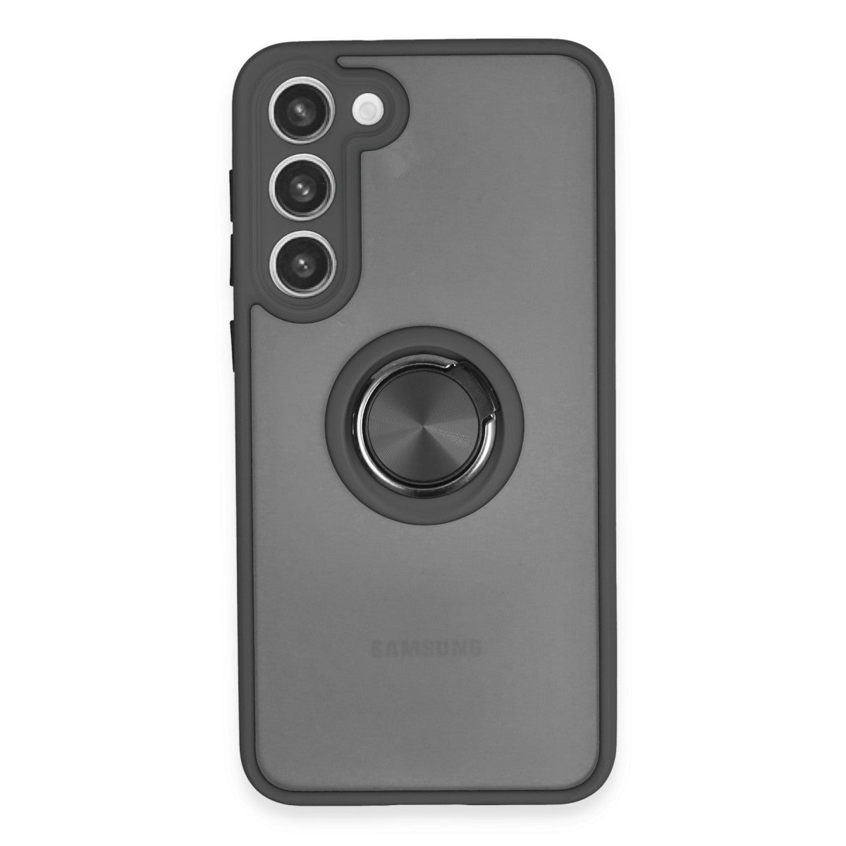 Newface Samsung Galaxy S23 Plus Kılıf Montreal Yüzüklü Silikon Kapak