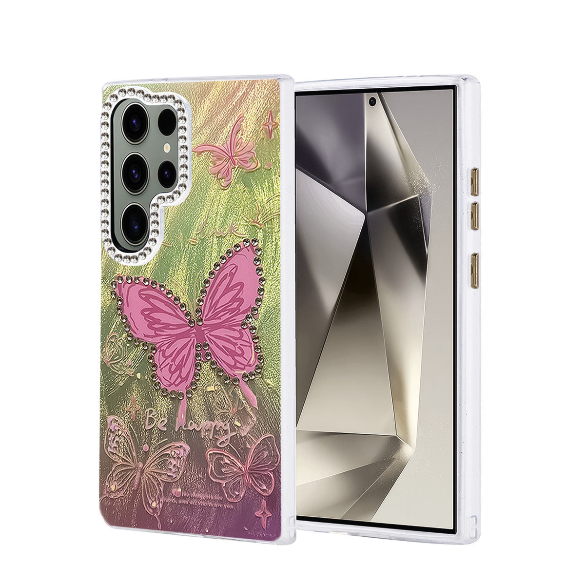 Newface Samsung Galaxy S23 Ultra Kılıf Blade Aynalı Desenli Kapak