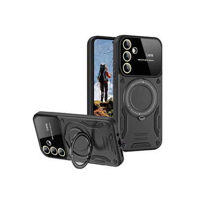 Newface Samsung Galaxy S24 FE Kılıf Joy Lens Standlı Kapak