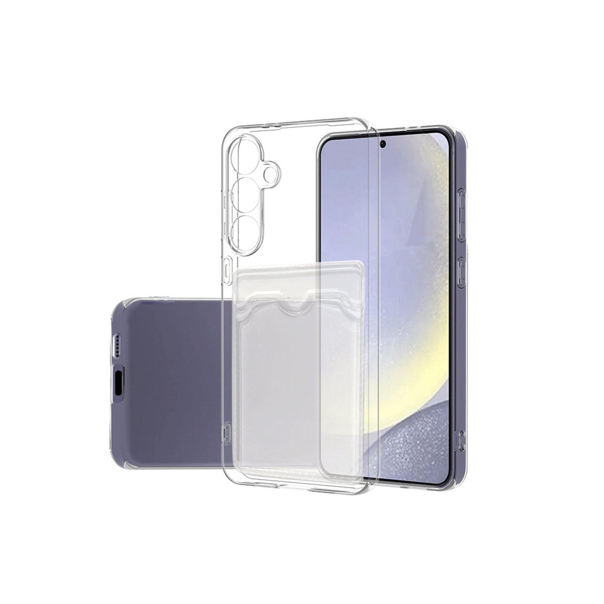 Newface Samsung Galaxy S24 FE Kılıf Kart Şeffaf Silikon