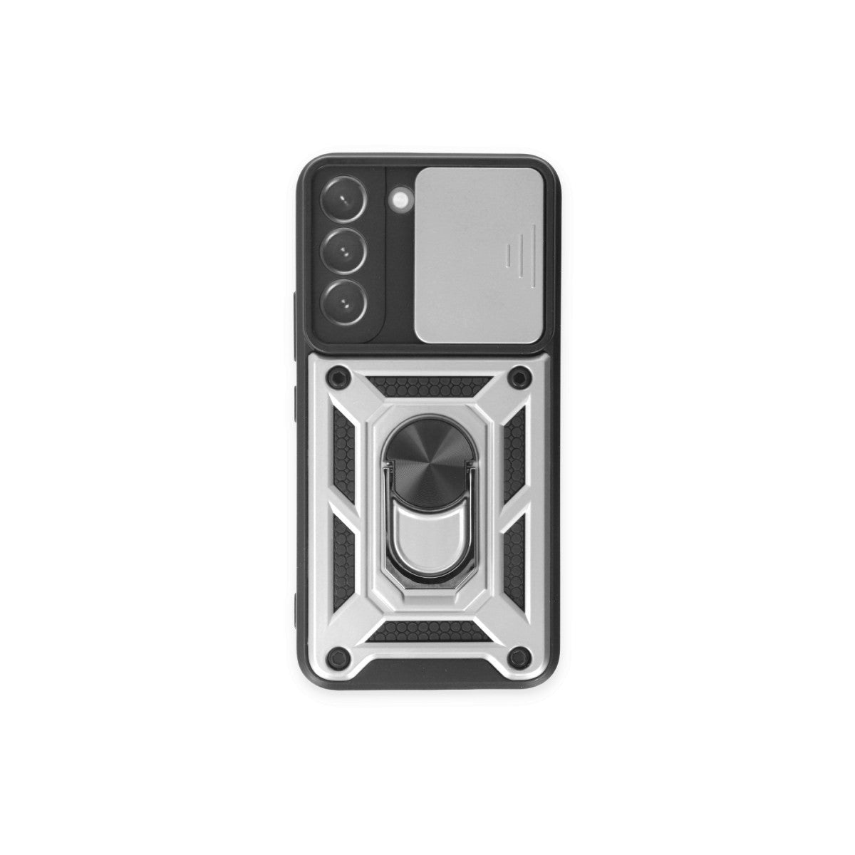 Newface Samsung Galaxy S24 Kılıf Pars Lens Yüzüklü Silikon
