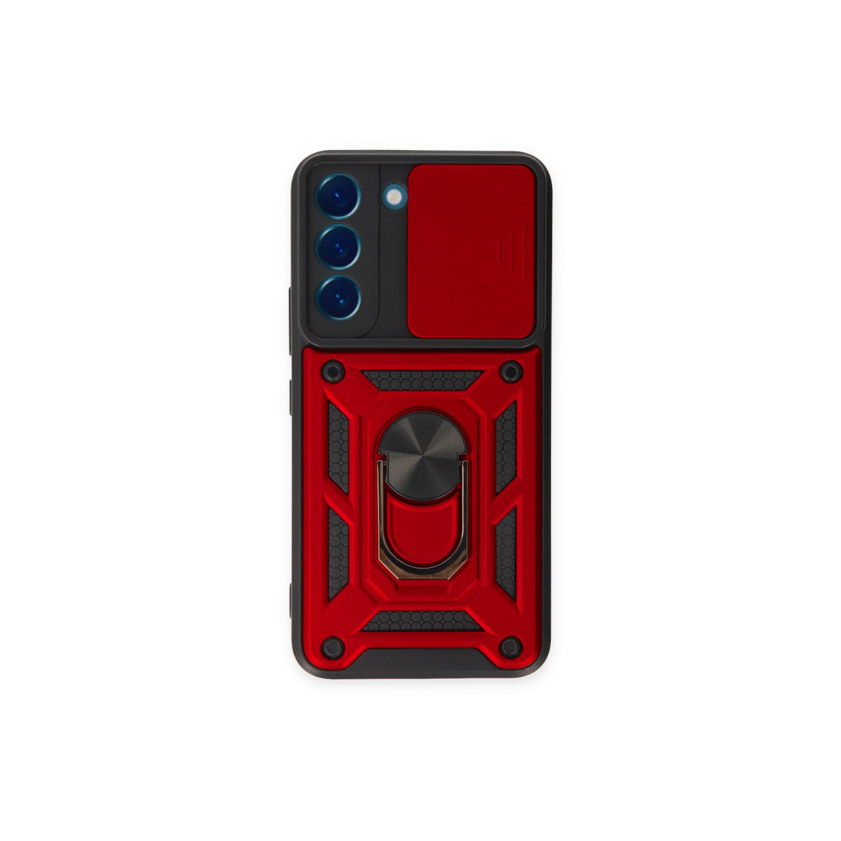 Newface Samsung Galaxy S24 Kılıf Pars Lens Yüzüklü Silikon