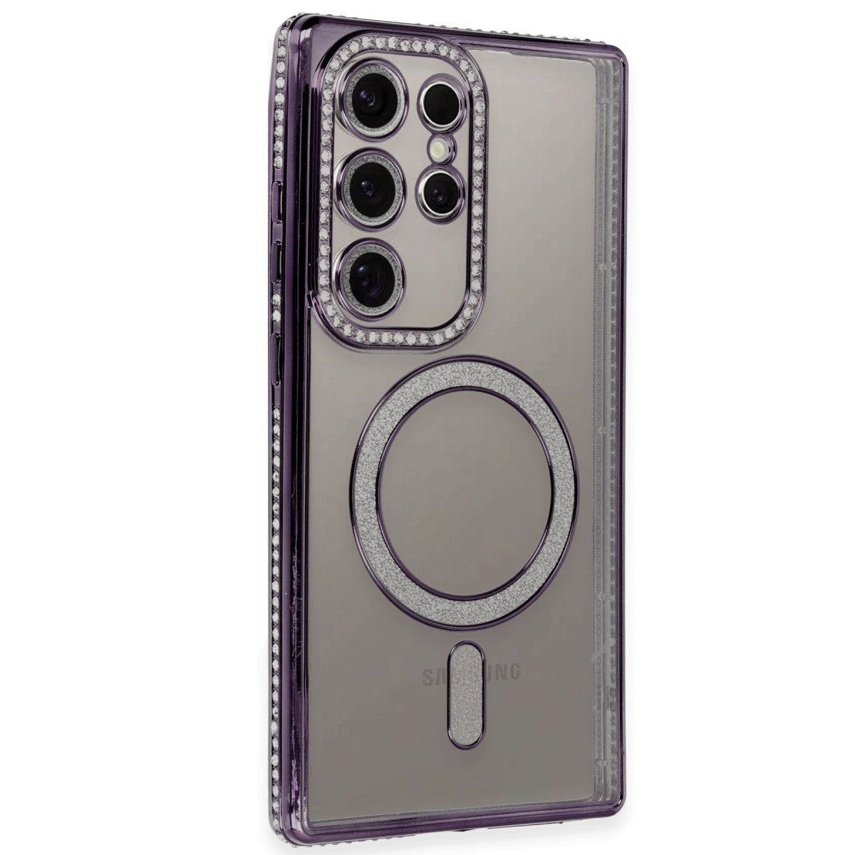 Newface Samsung Galaxy S24 Ultra Kılıf Joke Simli Magneticsafe Kılıf