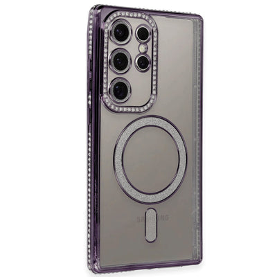 Newface Samsung Galaxy S24 Ultra Kılıf Joke Simli Magneticsafe Kılıf