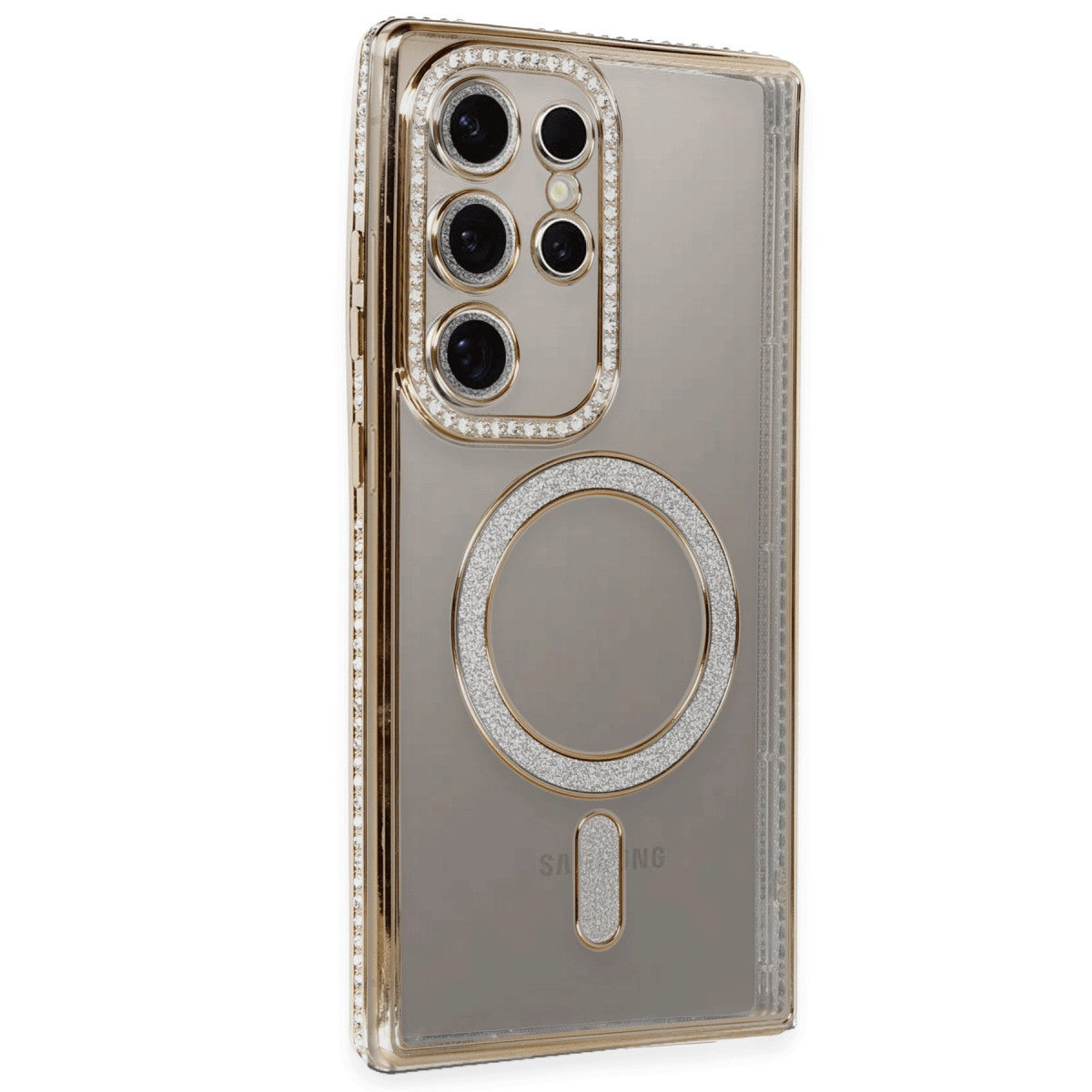 Newface Samsung Galaxy S24 Ultra Kılıf Joke Simli Magneticsafe Kılıf