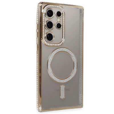 Newface Samsung Galaxy S24 Ultra Kılıf Joke Simli Magneticsafe Kılıf