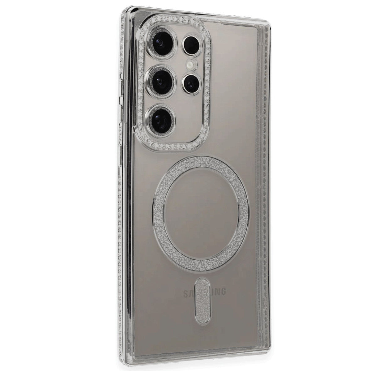 Newface Samsung Galaxy S24 Ultra Kılıf Joke Simli Magneticsafe Kılıf