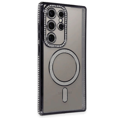 Newface Samsung Galaxy S24 Ultra Kılıf Joke Simli Magneticsafe Kılıf