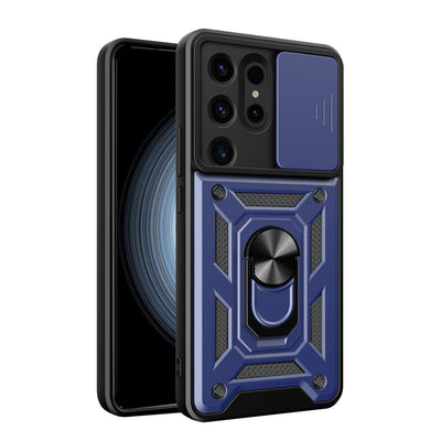Newface Samsung Galaxy S24 Ultra Kılıf Pars Lens Yüzüklü Silikon