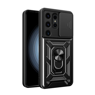 Newface Samsung Galaxy S24 Ultra Kılıf Pars Lens Yüzüklü Silikon
