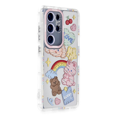 Newface Samsung Galaxy S24 Ultra Kılıf Reflexion Desenli Kapak