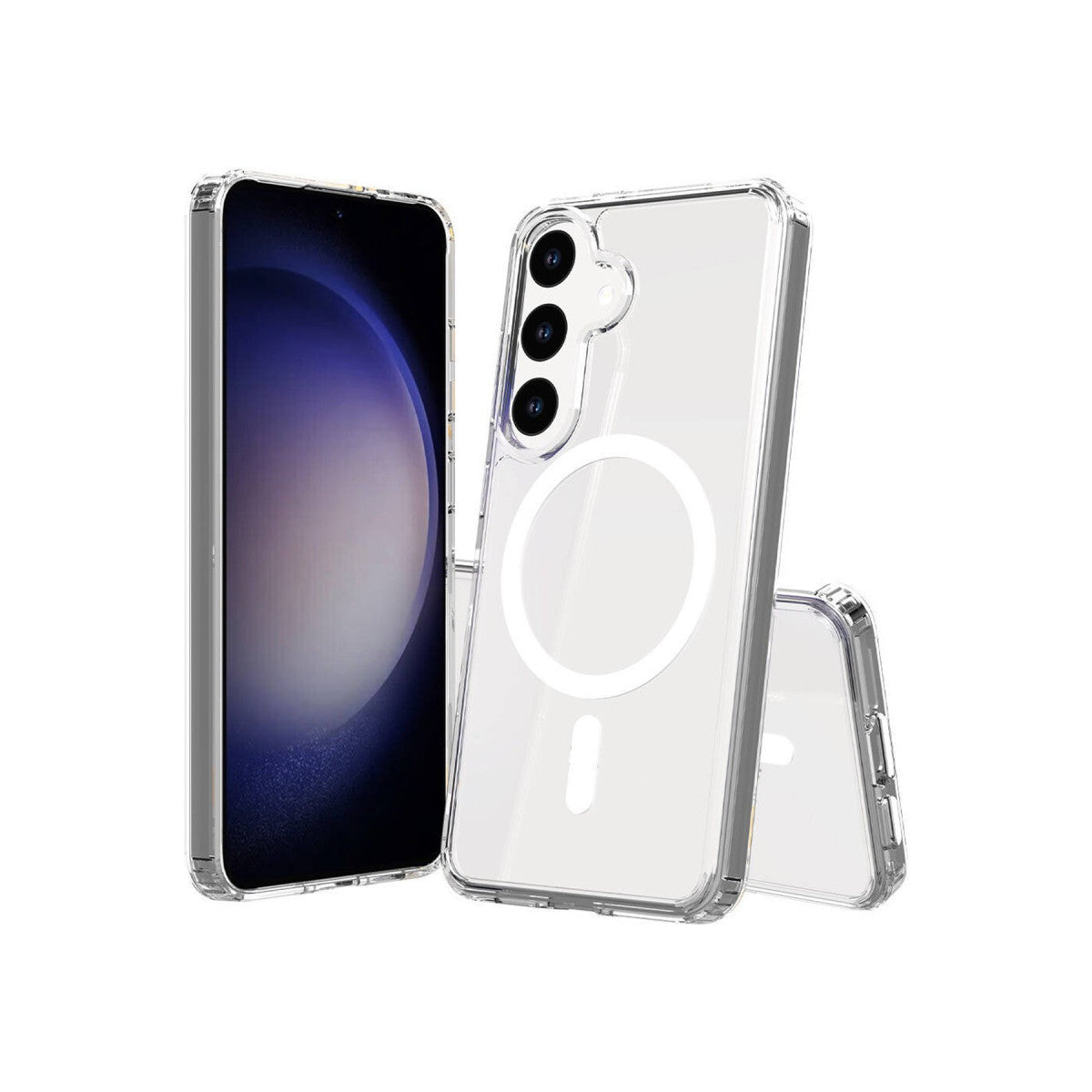 Newface Samsung Galaxy S25 FE Kılıf Magneticsafe Şeffaf Silikon