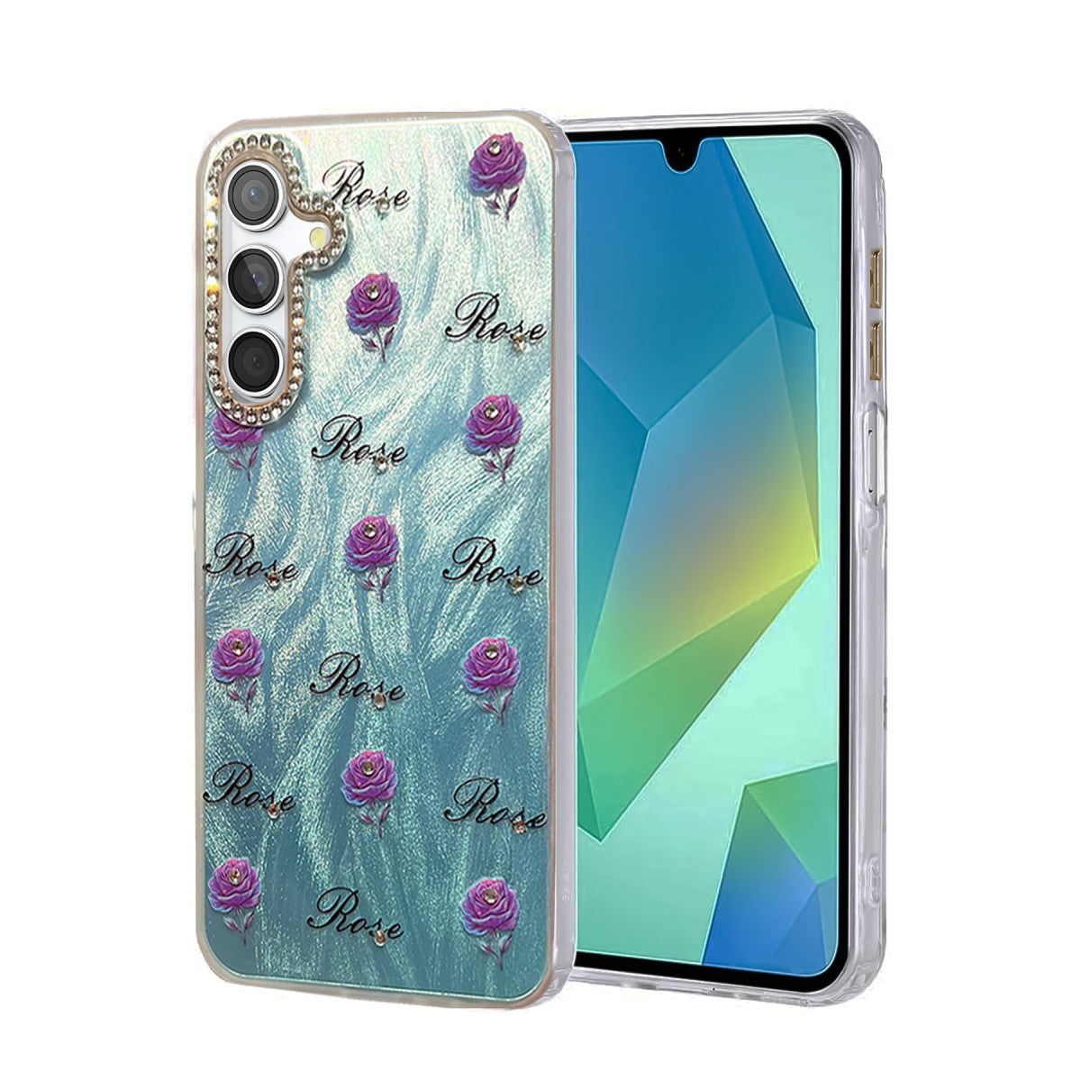 Newface Samsung Galaxy S25 Kılıf Blade Aynalı Desenli Kapak