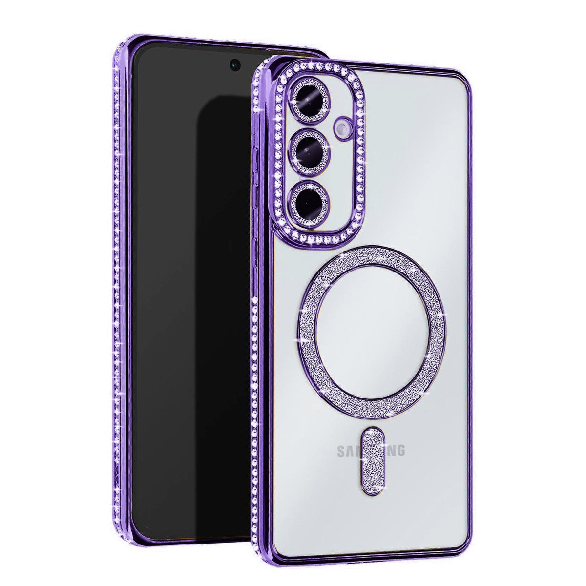 Newface Samsung Galaxy S25 Kılıf Joke Simli Magneticsafe Kılıf