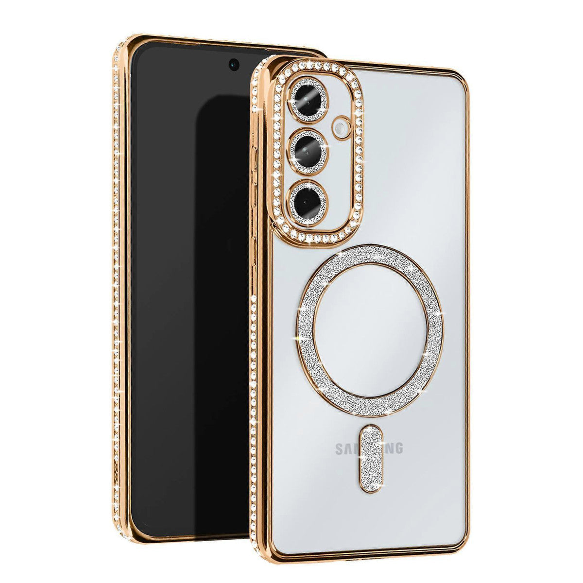Newface Samsung Galaxy S25 Kılıf Joke Simli Magneticsafe Kılıf