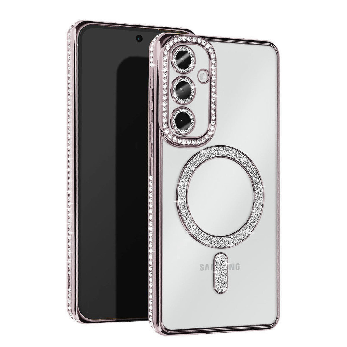 Newface Samsung Galaxy S25 Kılıf Joke Simli Magneticsafe Kılıf