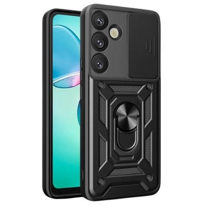 Newface Samsung Galaxy S25 Kılıf Pars Lens Yüzüklü Silikon