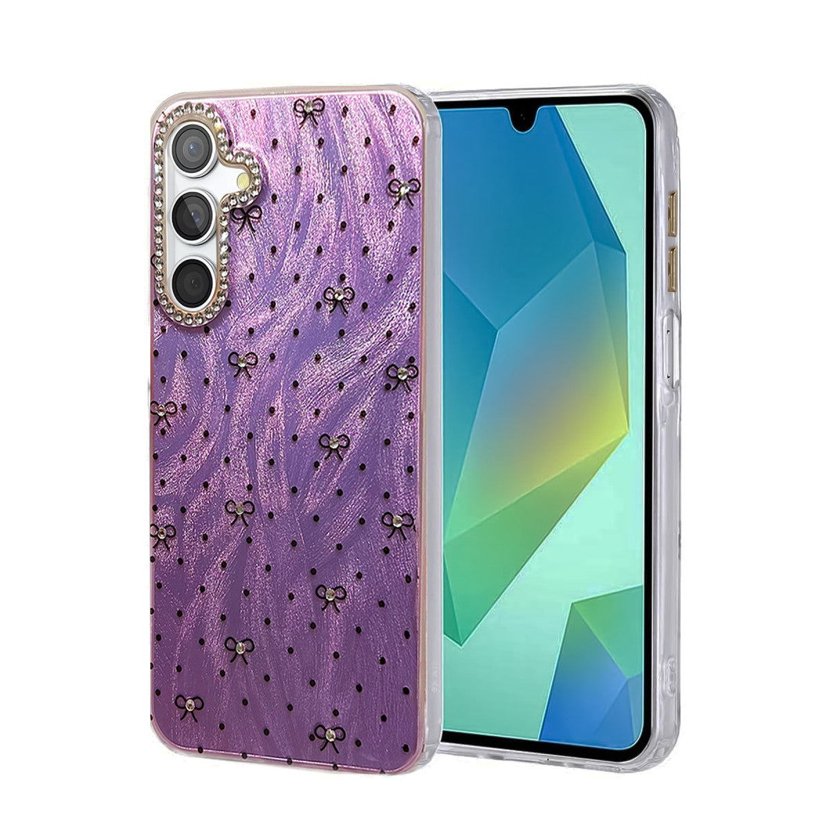 Newface Samsung Galaxy S25 Plus Kılıf Blade Aynalı Desenli Kapak